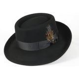 Men Bruno Capelo Hat Australian Wool Crushable Wide Brim GAMBLER GAM100 Black - J.Valintin Men's Wear Legend - Gam100 - Black - S