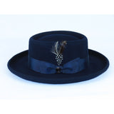 Men Bruno Capelo Hat Australian Wool Crushable Wide Brim GAMBLER GAM102 Navy - J.Valintin Men's Wear Legend - Gam102 - Navy - S