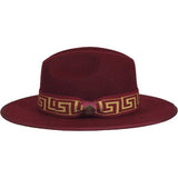 Men Bruno Capelo Hat Australian Wool Fedora Adjustable Size Wesley WE977 Wine. - J.Valintin Men's Wear Legend - 98089