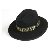 Men Bruno Capelo Hat Australian Wool Pinch Front Fedora Wesley WE975 Black Gold - J.Valintin Men's Wear Legend - 19746