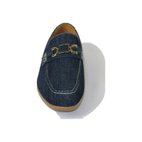 men Comfort Shoes AC CASUALS Upper Slip On Linen Fabric Texture 6816 Denim Blue - J.Valintin Men's Wear Legend - 14940