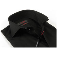 Men Dress Shirts AXXESS Turkey 100% Soft Egyptian Cotton 224 - 07 Solid Black - J.Valintin Men's Wear Legend - 99305