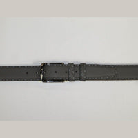 Men Genuine Leather Belt PIERO ROSSI Turkey Soft Full Grain Hand Stitch 301 Gray - J.Valintin Men's Wear Legend - 97365