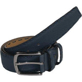 Men Genuine Leather Belt PIERO ROSSI Turkey Soft Full Grain Hand Stitch 301 Navy - J.Valintin Men's Wear Legend - 97353