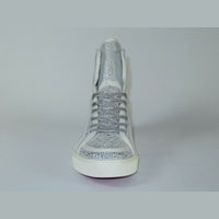 Men High Top Shoes By FIESSO AURELIO GARCIA ,Fancy Rhine stones 2402 White - J.Valintin Men's Wear Legend - 94993