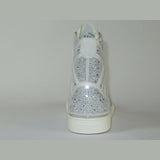 Men High Top Shoes By FIESSO AURELIO GARCIA ,Fancy Rhine stones 2402 White - J.Valintin Men's Wear Legend - 94993