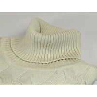 Men Inserch Turtle Neck Pullover Soft Thick Cotton Blend Sweater SW302 Off White - J.Valintin Men's Wear Legend - 19867