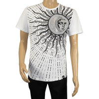 Men LAVERITA European Fashion Crew Shirt Medusa Medallion 94462 White - J.Valintin Men's Wear Legend - 99987