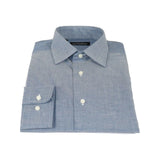 Men Mondego 100% Soft Cotton Dress Classic shirt Long Sleeves sn2200 Denim blue - J.Valintin Men's Wear Legend - 4352