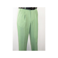 Men MONTIQUE 2pc Walking Leisure Suit Matching Set Short Sleeves 696 Apple Green - J.Valintin Men's Wear Legend - 95753