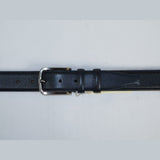 Men Navy Blue Genuine Leather Belt PIERO ROSSI Turkey Soft Full Grain #Navy - B - J.Valintin Men's Wear Legend - 97236