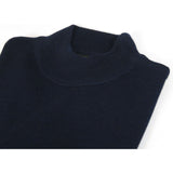 Men PRINCELY Made in Turkey Soft Merinos Wool Sweater Knits Mock 1011 - 00 Navy - J.Valintin Men's Wear Legend - 96689