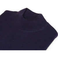 Men PRINCELY Made in Turkey Soft Merinos Wool Sweater Knits Mock 1011 - 00 Plum - J.Valintin Men's Wear Legend - 96685