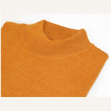 Men PRINCELY Made in Turkey Soft Merinos Wool Sweater Knits Mock 1011 - 00 Rust - J.Valintin Men's Wear Legend - 96665