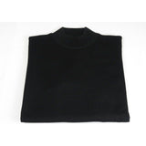 Men PRINCELY Soft Comfortable Merinos Wool Sweater Knits Mock Neck 1011 - 00 Black - J.Valintin Men's Wear Legend - 96705