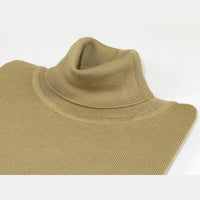 Men PRINCELY Turtle neck Sweater From Turkey Soft Merino Wool 1011 - 80 Taupe - J.Valintin Men's Wear Legend - 96729