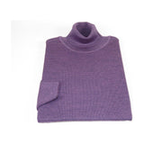 Men PRINCELY Turtle neck Sweater From Turkey Soft Merinos Wool 1011 - 80 Purple - J.Valintin Men's Wear Legend - 96709