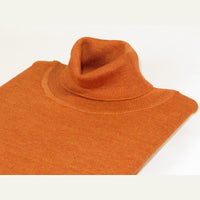 Men PRINCELY Turtle neck Sweater From Turkey Soft Merinos Wool 1011 - 80 Rust - J.Valintin Men's Wear Legend - 96737