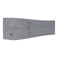 Men Renoir Flat Front Pants 100% Soft Wool Super 140s Classic Fit 508 - 5 Lt Gray - J.Valintin Men's Wear Legend - 3229