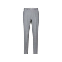 Men Renoir Flat Front Pants 100% Soft Wool Super 140s Classic Fit 508 - 5 Lt Gray - J.Valintin Men's Wear Legend - 3229