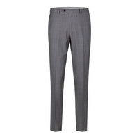 Men Renoir Flat Front Pants 100% Wool Super 140's Classic Fit 508 - 3 Mid gray - J.Valintin Men's Wear Legend - 74341