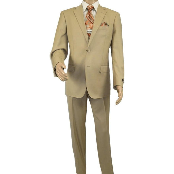 Men Renoir Suit Separate Super 140 Wool Two Button Classic Fit 508 - 4 Beige New - J.Valintin Men's Wear Legend - 96058