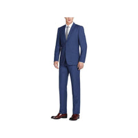 Men RENOIR suit Solid 2 Button Business Formal All Purpose Slim Fit 201 - 20 Blue - J.Valintin Men's Wear Legend - 97562