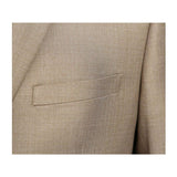 Men RENOIR suit Solid 2 Button Business Formal All Purpose Slim Fit 202 - 3 Tan - J.Valintin Men's Wear Legend - 97629