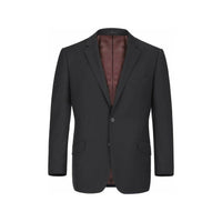 Men RENOIR suit Solid Two Button Business, Formal Slim Fit 2110 - 1 Black Stretchy - J.Valintin Men's Wear Legend - 92239