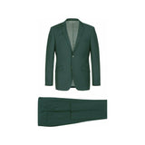 Men RENOIR suit Solid Two Button Business Formal Year Round Slim Fit 201 - 9 Green - J.Valintin Men's Wear Legend - 92228