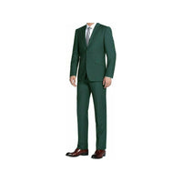 Men RENOIR suit Solid Two Button Business Formal Year Round Slim Fit 201 - 9 Green - J.Valintin Men's Wear Legend - 92228