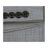 Men Renoir Suit Super 140 Soft Wool 2Button 2Vents Classic Fit 508 - 5 Lt Gray - J.Valintin Men's Wear Legend - 73374