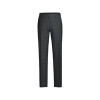 Men Renoir Suit Super 140 Wool Side Vent Classic Fit English Plaid 559 - 2 Gray - J.Valintin Men's Wear Legend - 19036