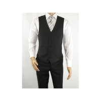 Men RENOIR Vest Wool 140 Adjustable ,V - Neck 2 Pocket Fully lined 555 - 3 Charcoal - J.Valintin Men's Wear Legend - 80089