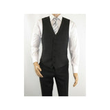 Men RENOIR Vest Wool 140 Adjustable ,V - Neck 2 Pocket Fully lined 555 - 3 Charcoal - J.Valintin Men's Wear Legend - 80089