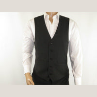 Men RENOIR Vest Wool 140 Adjustable ,V - Neck 2 Pocket Fully lined 555 - 3 Charcoal - J.Valintin Men's Wear Legend - 80089