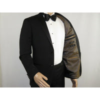 Men Renoir Wool Wedding Tuxedo Two Button Notch Formal Classic Fit 508 - 1 Black - J.Valintin Men's Wear Legend - 80386