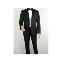 Men Renoir Wool Wedding Tuxedo Two Button Notch Formal Classic Fit 508 - 1 Black - J.Valintin Men's Wear Legend - 80386