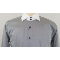 Men Shirt J.Valintin Turkey - Usa 100% Egyption Cotton Axxess Style 1R57 - 01 black - J.Valintin Men's Wear Legend - 32