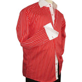 Men Shirt J.Valintin Turkey Usa Egyption Cotton Axxess Style 1594 - 24 Red - J.Valintin Men's Wear Legend - 4871