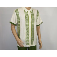 Men Silversilk 2pc walking leisure Matching Suit Italian woven knits 51011 Green - J.Valintin Men's Wear Legend - 100081