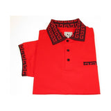 Men Sports Shirt DE - NIKO Short Sleeves Cotton Fashion Polo Shirt DBK109 Red - J.Valintin Men's Wear Legend - 99317