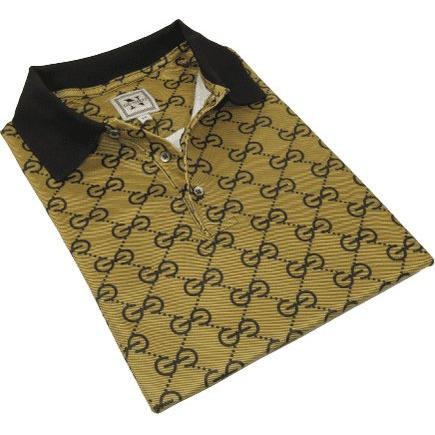 Men Sports Shirt DE - NIKO Short Sleeves Soft Modal Fashion Polo Shirt G1121 Gold - J.Valintin Men's Wear Legend - 100193