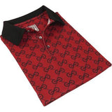 Men Sports Shirt DE - NIKO Short Sleeves Soft Modal Fashion Polo Shirt G1121 Red - J.Valintin Men's Wear Legend - 100181