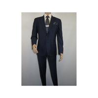 Men Suit BERLUSCONI Turkey 100% Soft Italian Wool Super 180's #Ber28 Navy Blue - J.Valintin Men's Wear Legend - 100956