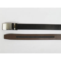 Men VALENTINI Leather Track Belt Adjustable Removable Buckle V519 Black - J.Valintin Men's Wear Legend - V519 - Black