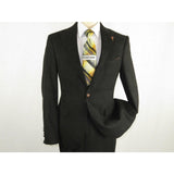 Men Wessi by J.Valintin Turkey Flannel Jacket Peak Lapel One Button 10 - 01 Black - J.Valintin Men's Wear Legend - 72076