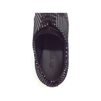 Men Zota Unique Leather Metallic Shoes Point Toe Polka Dot G989 - 1 Gun black - J.Valintin Men's Wear Legend - 69671