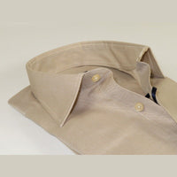 Mens 100% Cotton Shirt From Turkey Manschett by Quesste Slim Fit 4029 - 10 Tan - J.Valintin Men's Wear Legend - 96869