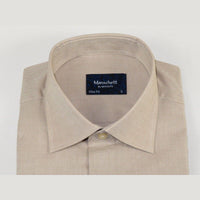 Mens 100% Cotton Shirt From Turkey Manschett by Quesste Slim Fit 4029 - 10 Tan - J.Valintin Men's Wear Legend - 96869